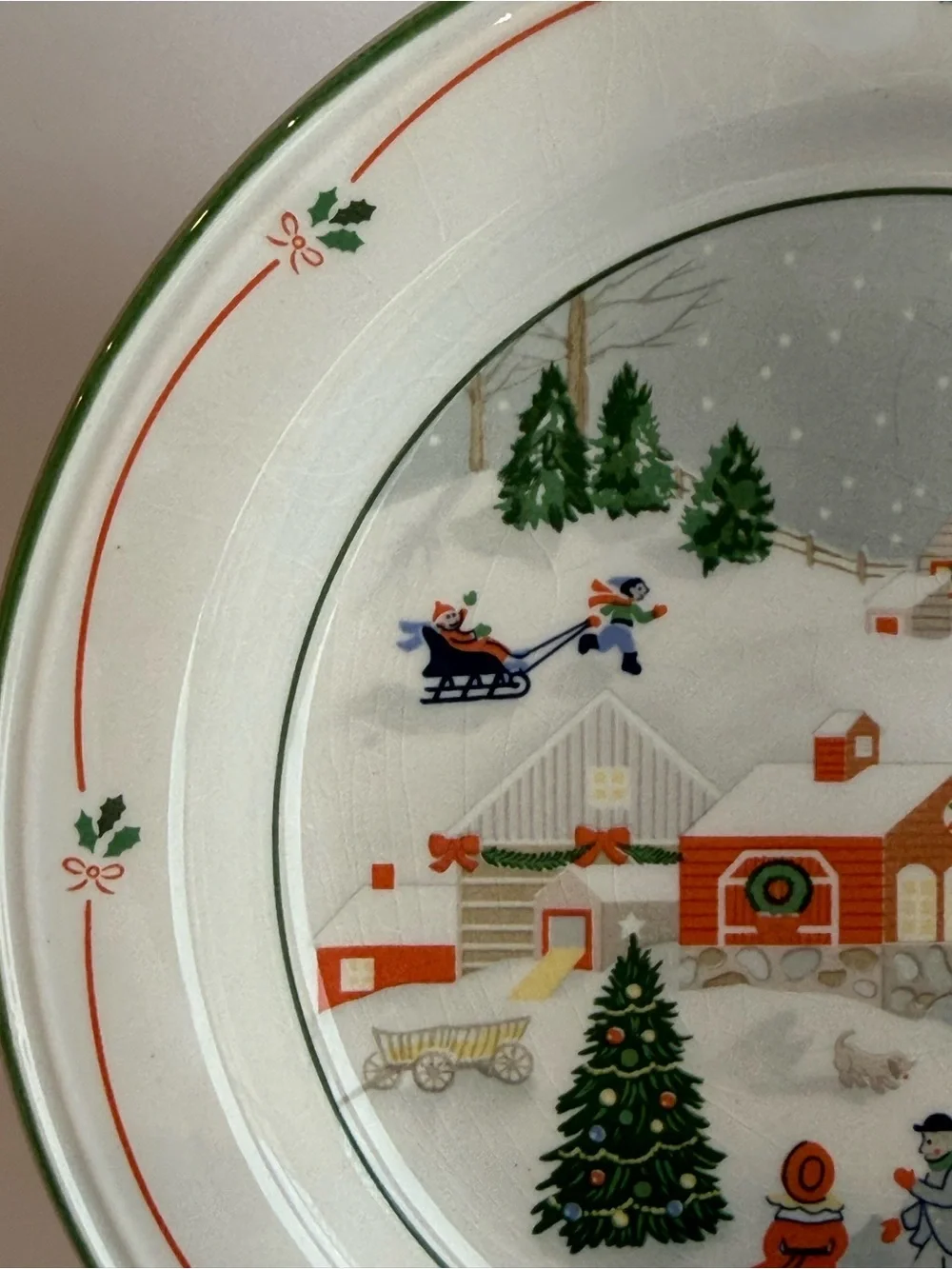 4 Sango Silent Night Plates 3900 Korea 7.5” Christmas Holiday Home Dinnerware